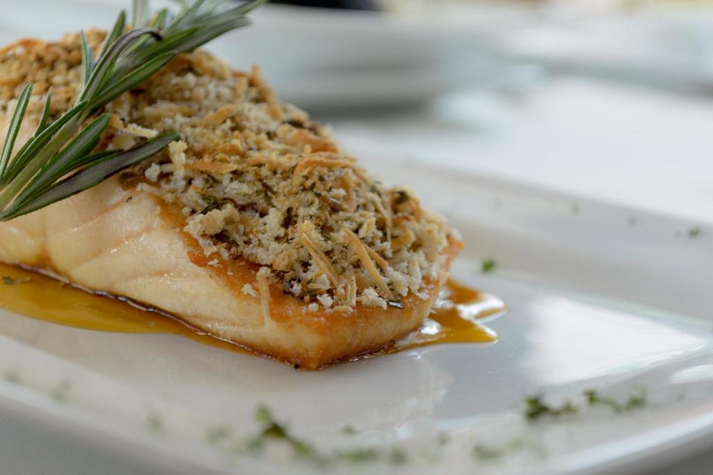 PotatoCrusted Salmon with Dijon Shallot Sauce Read & Be Well