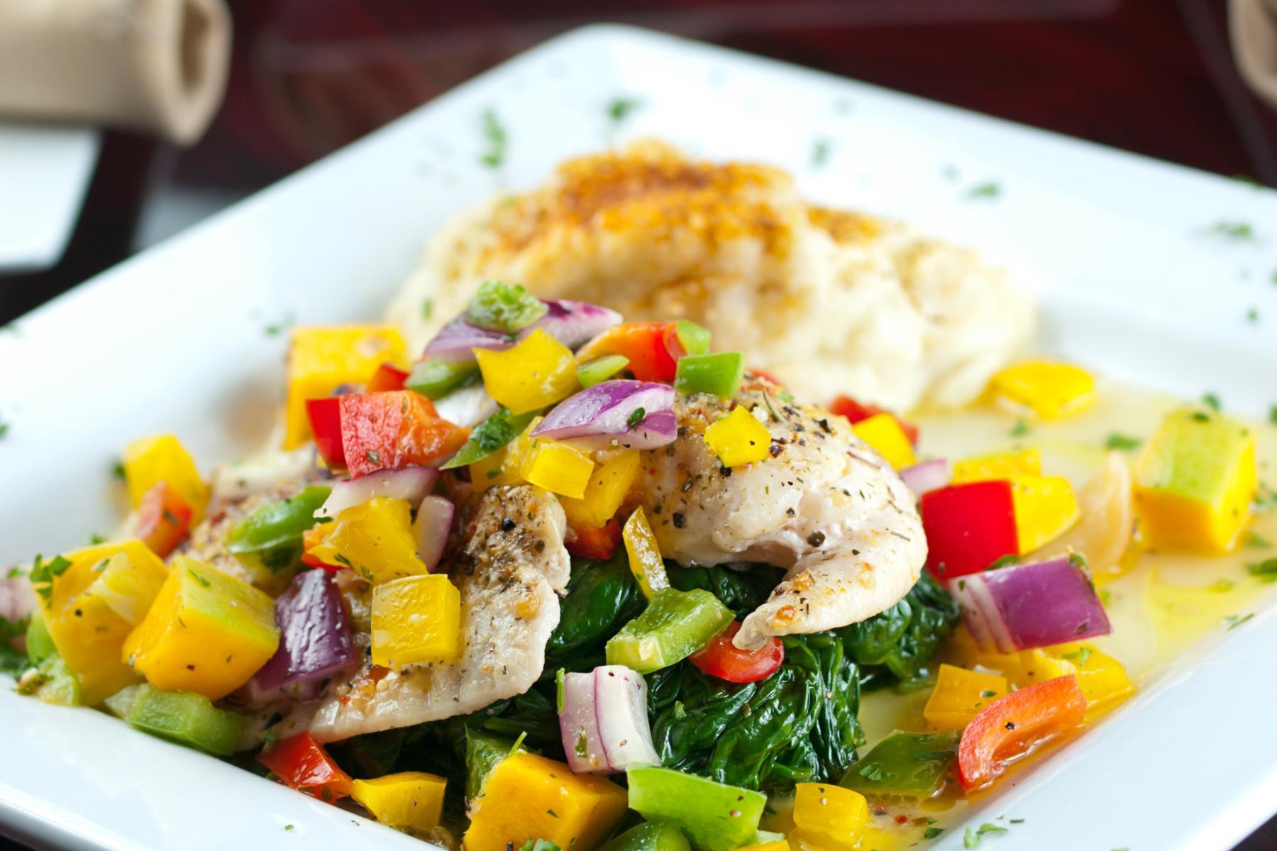 LimeCrusted Tilapia with Southwest Salsa Read & Be Well Canyon Ranch