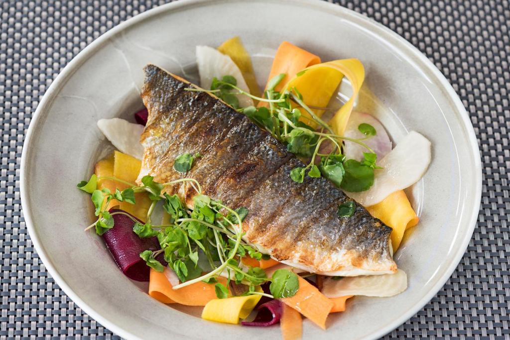 MapleGlazed Sea Bass with Roasted Root Vegetables Read & Be Well